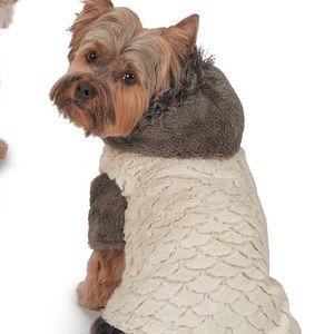 NWT Zack & Zoey Elements Mixed Faux Fur Dog Jacket